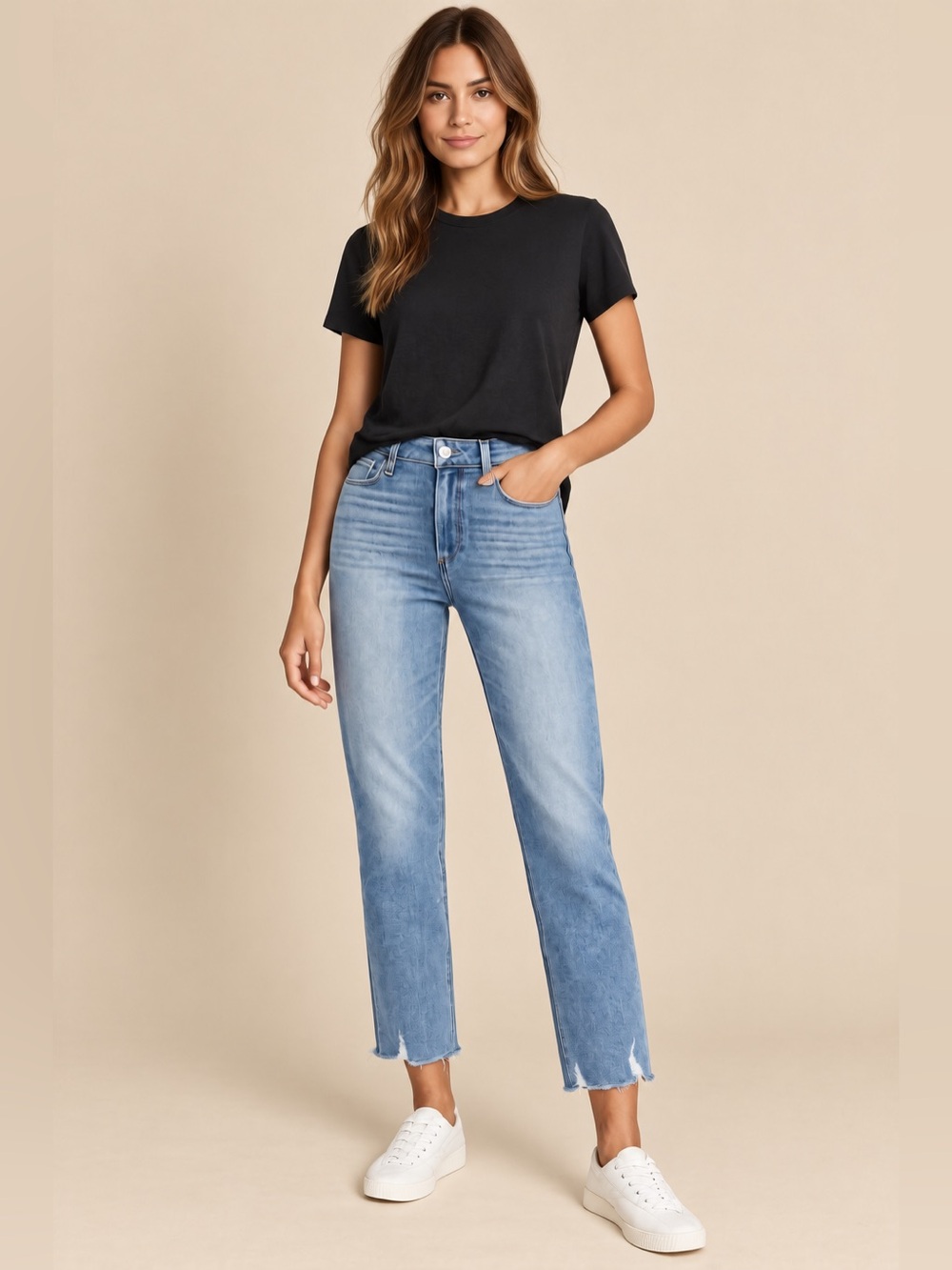 PAIGE Women Jeans Cindy raw hemp ✨